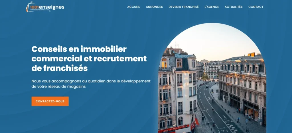 Site web 1001 Enseignes