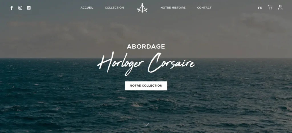 Site web Abordage Horlogerie
