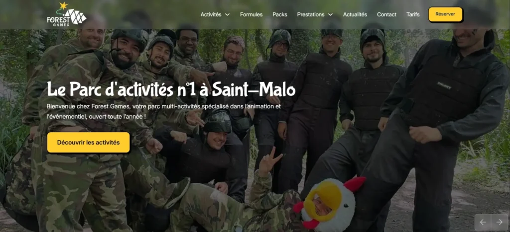 Site web Forest Games