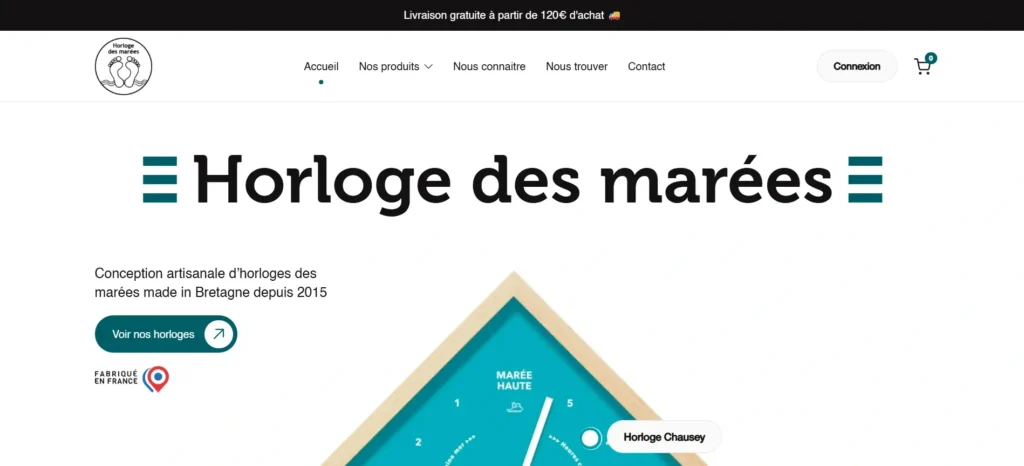 Site web Horloges des Marées