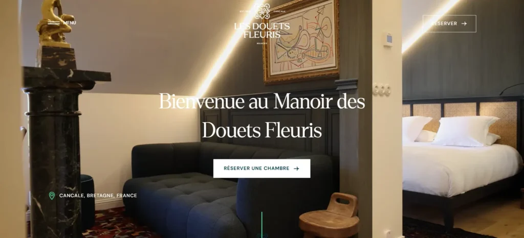 Site web Manoir des Douets Fleuris